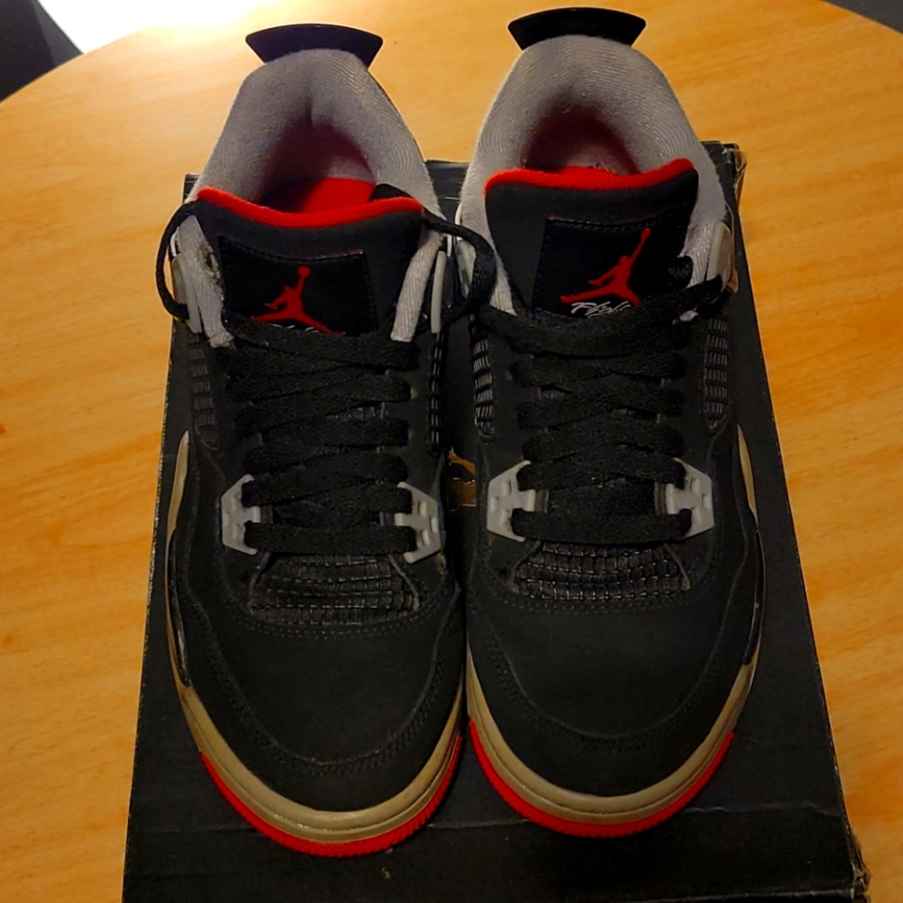 Red and black size 6 Jordan 4 retro
